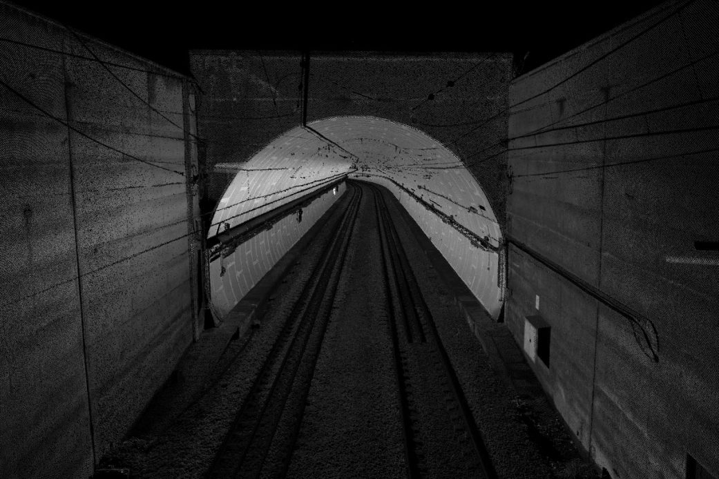3D model railway tunnel